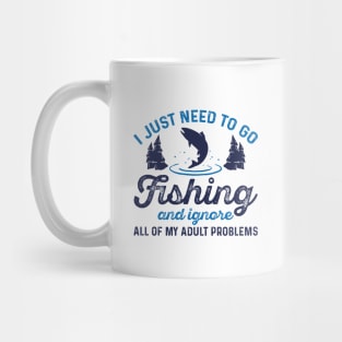 Fishing Adult Problems Mug